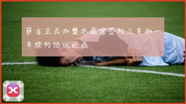 萨吉正式加盟水晶宫签约三年加一年续约协议达成